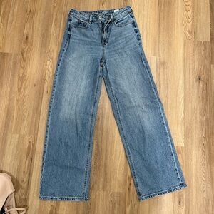 Old Navy extra high ride sky hi wide leg jeans